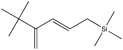 [(2E)-4-tert-Butyl-2,4-pentadienyl]trimethylsilane Struktur