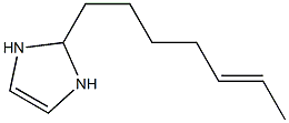 2-(5-Heptenyl)-4-imidazoline Struktur