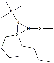 3,3-Dibutyl-1,2-bis(trimethylsilyl)-3-sila1,2-diazacyclopropane Struktur