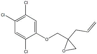 2,4,5-Trichlorophenyl 2-allylglycidyl ether Struktur