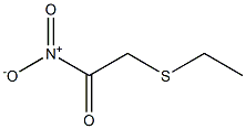 [[(Nitrocarbonyl)methyl]thio]ethane Struktur