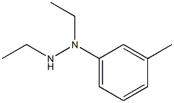 N-Ethyl-N-(ethylamino)-3-methylbenzenamine Struktur