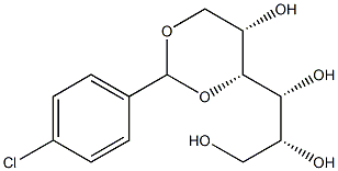 1-O,3-O-(4-Chlorobenzylidene)-D-glucitol Struktur