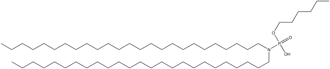 N,N-Dipentacosylamidophosphoric acid hydrogen hexyl ester Struktur