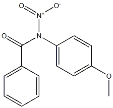 N-Nitro-N-(4-methoxyphenyl)benzamide Struktur