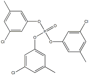 Phosphoric acid tris(3-chloro-5-methylphenyl) ester Struktur