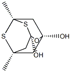 (1R,3S,5R,7R)-5,7-Dimethyl-2-oxa-4,6-dithiaadamantane-1,3-diol Struktur