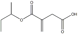 Itaconic acid hydrogen 1-sec-butyl ester Struktur