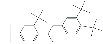 2-(2,4-Di-tert-butylphenyl)-1-(3,4-di-tert-butylphenyl)propane Struktur