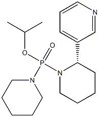 3-[(2S)-1-[Isopropoxy(piperidino)phosphinyl]piperidin-2-yl]pyridine Struktur