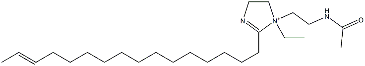 1-[2-(Acetylamino)ethyl]-1-ethyl-2-(14-hexadecenyl)-2-imidazoline-1-ium Struktur