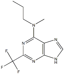 6-(Methylpropylamino)-2-trifluoromethyl-9H-purine Struktur