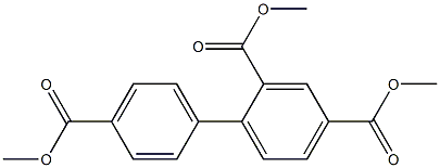 2,4,4'-Biphenyltricarboxylic acid trimethyl ester Struktur