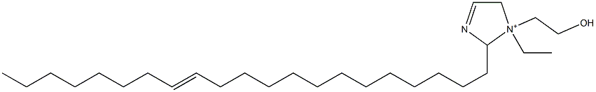 1-Ethyl-2-(13-henicosenyl)-1-(2-hydroxyethyl)-3-imidazoline-1-ium Struktur