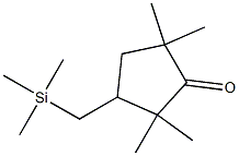 2,2,5,5-Tetramethyl-3-(trimethylsilylmethyl)cyclopentanone Struktur