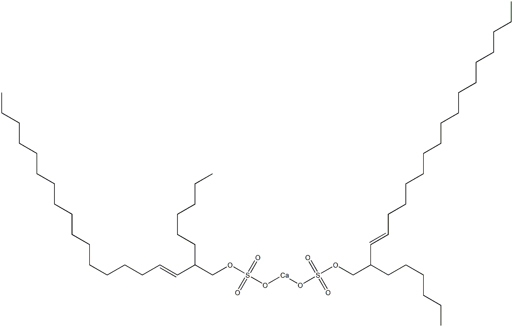 Bis(2-hexyl-3-nonadecenyloxysulfonyloxy)calcium Struktur