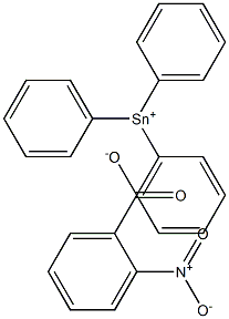 2-Nitrobenzoic acid triphenyltin(IV) salt Struktur