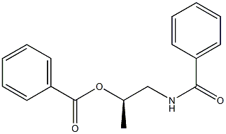 (-)-N-[(R)-2-Benzoyloxypropyl]benzamide Struktur