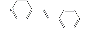 1-Methyl-4-(4-methylstyryl)pyridinium Struktur