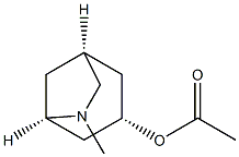 Acetic acid [1S,3S,5R,(+)]-6-methyl-6-azabicyclo[3.2.1]octane-3-yl ester Struktur