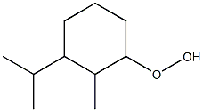 2-Methyl-3-isopropylcyclohexyl hydroperoxide Struktur