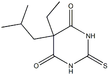 5-(2-Methylpropyl)-5-ethyl-2,3-dihydro-2-thioxo-4,6(1H,5H)-pyrimidinedione Struktur