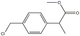 2-[p-(Chloromethyl)phenyl]propionic acid methyl ester Struktur