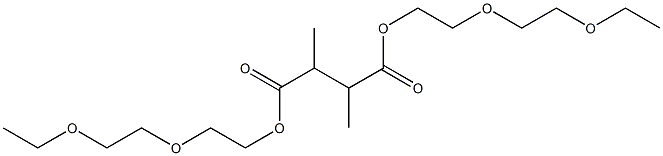 Butane-2,3-dicarboxylic acid bis[2-(2-ethoxyethoxy)ethyl] ester Struktur