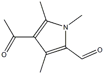 4-Acetyl-1,3,5-trimethyl-1H-pyrrole-2-carbaldehyde Struktur