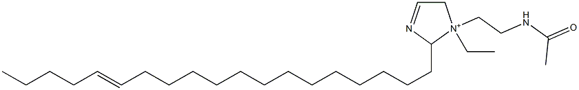 1-[2-(Acetylamino)ethyl]-1-ethyl-2-(14-nonadecenyl)-3-imidazoline-1-ium Struktur