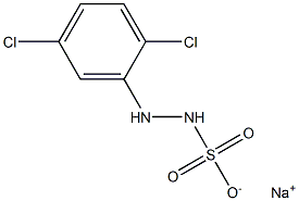 2-(2,5-Dichlorophenyl)hydrazinesulfonic acid sodium salt Struktur