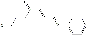 (5E,7E)-4-Oxo-8-phenyl-5,7-octadienal Struktur