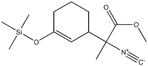 2-Isocyano-2-(3-trimethylsilyloxy-2-cyclohexenyl)propanoic acid methyl ester Struktur