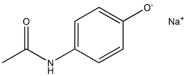 Sodium p-acetylaminophenolate Struktur