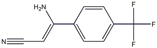 (Z)-3-Amino-3-(4-trifluoromethylphenyl)acrylonitrile Struktur