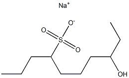 8-Hydroxydecane-4-sulfonic acid sodium salt Struktur