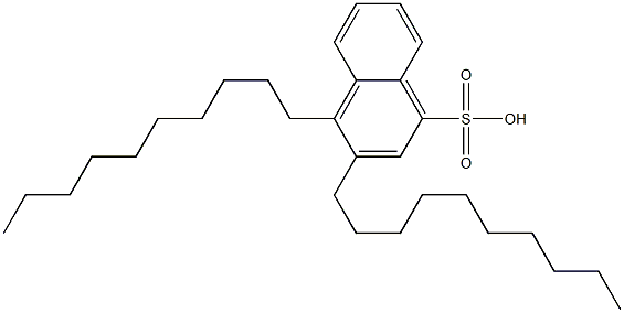 3,4-Didecyl-1-naphthalenesulfonic acid Struktur