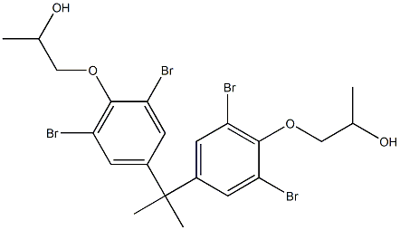 1,1'-[Isopropylidenebis(2,6-dibromo-4,1-phenyleneoxy)]bis(2-propanol) Struktur