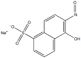 5-Hydroxy-6-nitroso-1-naphthalenesulfonic acid sodium salt Struktur