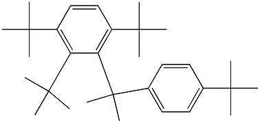 2-(2,3,6-Tri-tert-butylphenyl)-2-(4-tert-butylphenyl)propane Struktur