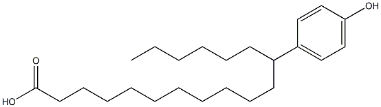 12-(4-Hydroxyphenyl)stearic acid Struktur