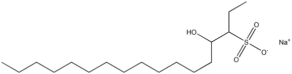 4-Hydroxyheptadecane-3-sulfonic acid sodium salt Struktur