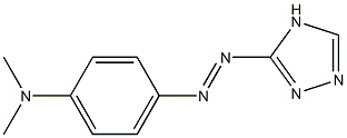 4-[(4H-1,2,4-Triazol-3-yl)azo]-N,N-dimethylaniline Struktur