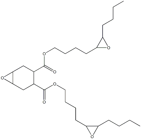 7-Oxabicyclo[4.1.0]heptane-3,4-dicarboxylic acid bis(5,6-epoxydecan-1-yl) ester Struktur