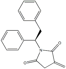 (+)-N-[(R)-1,2-Diphenylethyl]-2-methylenesuccinimide Struktur