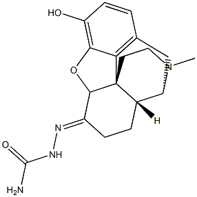 17-Methyl-6-(2-carbamoylhydrazono)-4,5-epoxymorphinan-3-ol Struktur