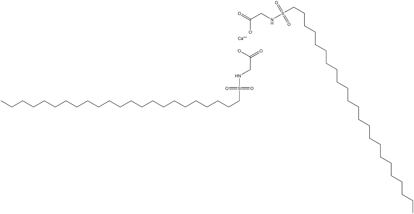 Bis(N-tricosylsulfonylglycine)calcium salt Struktur