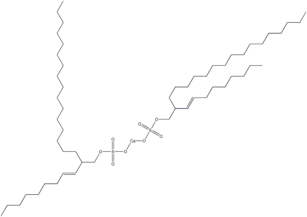 Bis[2-(1-nonenyl)octadecyloxysulfonyloxy]calcium Struktur