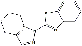 4,5,6,7-Tetrahydro-1-(benzothiazol-2-yl)-1H-indazole Struktur