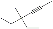 4-Ethyl-4-methyl-2-hexyne Struktur